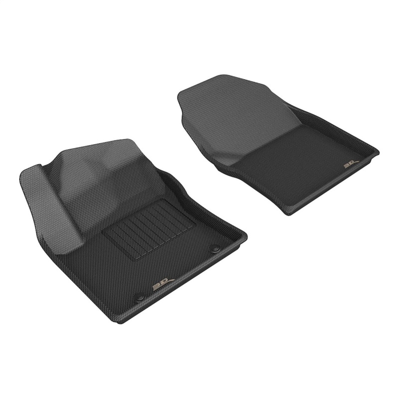 Toyota Corolla Cross Hybrid Floor Mats - Front - 3D MAXpider - Kagu - Black - `25-`26